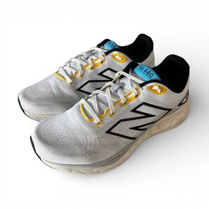 New Balance Fresh Foam 680v8 White Ginger Lemon Sneakers Mens 9 / Women's 10.5